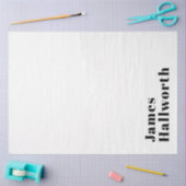 Stilvolle Retro Moderne Schrift | bearbeitbares Sc Seidenpapier (Basteln)