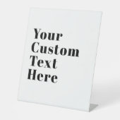 Stilvolle Retro Moderne Schrift | bearbeitbares Sc Sockelschild (Vorderseite)