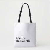 Stilvolle Retro Moderne Schrift | bearbeitbares Sc Tasche (Vorderseite)