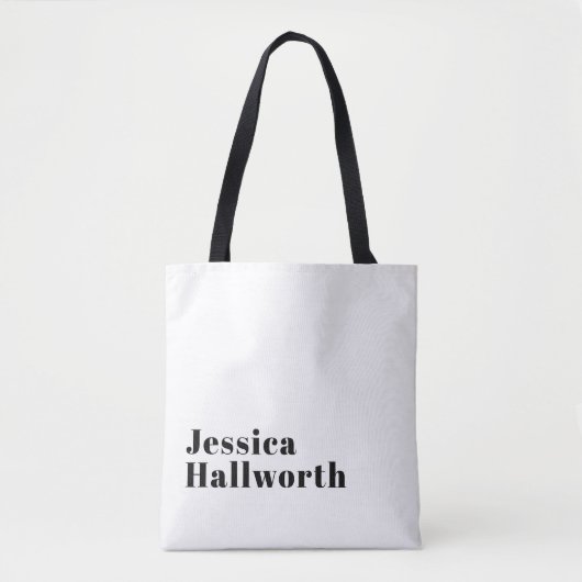 Stilvolle Retro Moderne Schrift | bearbeitbares Sc Tasche (Vorderseite)