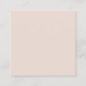 Stilvolle Retro Peach Pink Honeymoon Fonds QR-Code Begleitkarte (Rückseite)