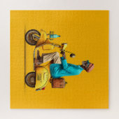 Stilvolle Retro Scooter-Fahrt Puzzle (Horizontal)