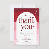 Stilvolle Retro Vielen Dank Business Package Beila Dankeskarte (Vorderseite)