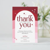 Stilvolle Retro Vielen Dank Business Package Beila Dankeskarte (Stehend Vorderseite)