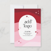 Stilvolle Retro Vielen Dank Business Package Beila Dankeskarte (Rückseite)