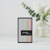 Stilvolle Retro-Visitenkarten Visitenkarte (Stehend Vorderseite)