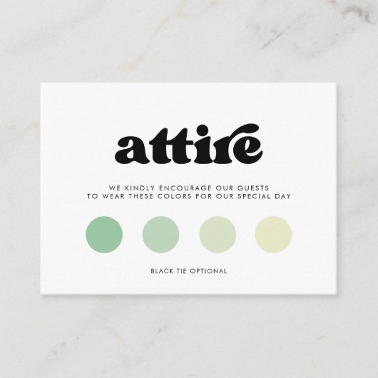 Stilvolle Retrobekleidung schwarz-weiß Begleitkarte (Vorderseite)