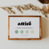 Stilvolle Retrobekleidung schwarz-weiß Begleitkarte