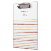 Stilvolle Retusche in schulische farbenfrohe Strei Klemmbrett (Links)