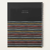 Stilvolle Retusche in schulische farbenfrohe Strei Planer (Rückseite)