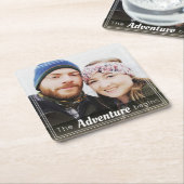 Stilvolle Rezeption für kundenspezifische Hochzeit Rechteckiger Pappuntersetzer (angewinkelt)