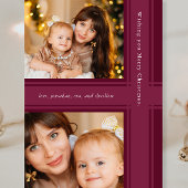 Stilvolle Ribbons Weihnachten Lila Magenta Foto