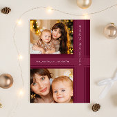 Stilvolle Ribbons Weihnachten Lila Magenta Foto