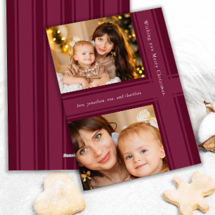 Stilvolle Ribbons Weihnachten Lila Magenta Foto