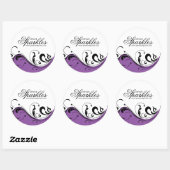 Stilvolle Rolle-verpackenaufkleber Runder Aufkleber (Blatt)