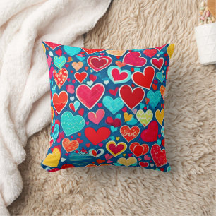 Stilvolle Romance: Chic Hearts Elegance Kissen