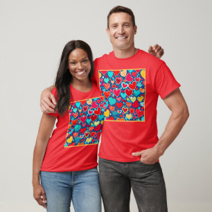 Stilvolle Romance: Chic Hearts Elegance T-Shirt