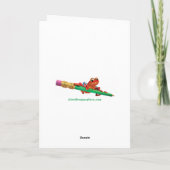 Stilvolle romantische Weihnachtskarte Feiertagskarte (Rückseite)