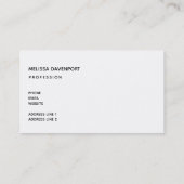 Stilvolle rosa Flamingo- und tropische Blätter Visitenkarte (Rückseite)