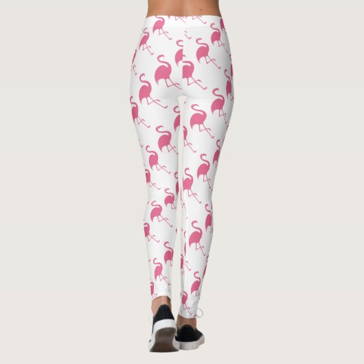 Stilvolle rosa Flamingos Leggings (Rückseite)