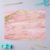 Stilvolle rosa Gold abstrakt Marmor Flüssiglack Seidenpapier (Basteln)