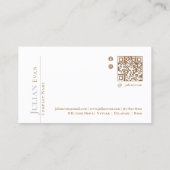 Stilvolle Rosa Hair Stylist Business Card Visitenkarte (Rückseite)