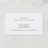 Stilvolle rosa IMITATE Silver Sequin Monogram 2 Visitenkarte (Rückseite)