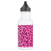 Stilvolle Rosa Leopard Print Edelstahlflasche (Rechts)
