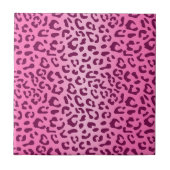 Stilvolle Rosa Leopard Print Fliese (Vorderseite)