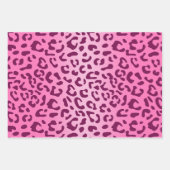 Stilvolle Rosa Leopard Print Geschenkpapier Set (Vorderseite 3)