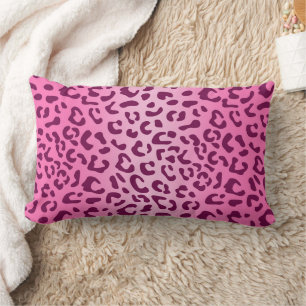 Stilvolle Rosa Leopard Print Lendenkissen