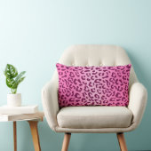 Stilvolle Rosa Leopard Print Lendenkissen (Stuhl )