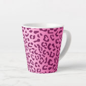 Stilvolle Rosa Leopard Print Milchtasse (Rechte Ecke)