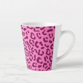 Stilvolle Rosa Leopard Print Milchtasse (Rechts)