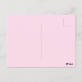 Stilvolle Rosa Leopard Print Postkarte (Rückseite)