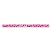 Stilvolle Rosa Leopard Print Satinband (Vorderseite)
