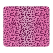 Stilvolle Rosa Leopard Print Schneidebrett (Vorderseite)