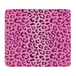 Stilvolle Rosa Leopard Print Schneidebrett
