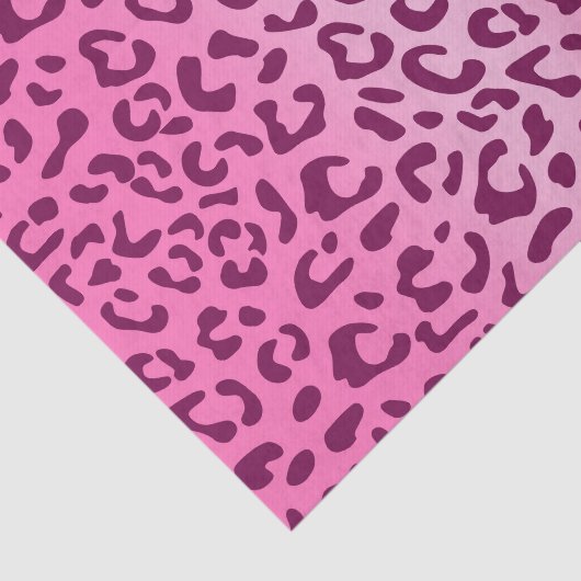 Stilvolle Rosa Leopard Print Seidenpapier (Ausschnitt)