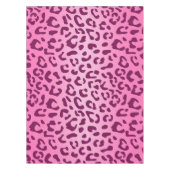 Stilvolle Rosa Leopard Print Tischdecke (Vorderseite)