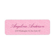 Stilvolle Rosa Muster Handschrift Moderne Feminine