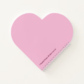 Stilvolle rosa rosa moderne blühende Boho digitale Notizblock (Rückseite)