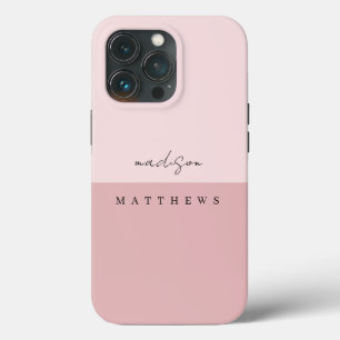 Stilvolle Rosa Rosa Schrift Case-Mate iPhone Hülle
