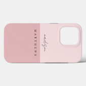 Stilvolle Rosa Rosa Schrift Case-Mate iPhone Hülle (Rückseite (Horizontal))