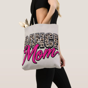 Stilvolle rosa Schriftzug-Tierprint-Tasche Tasche