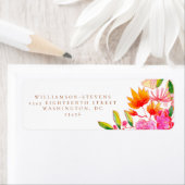 Stilvolle Rosa- und Orangefarbene Blumenhochzeit (Insitu)