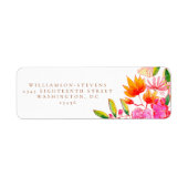 Stilvolle Rosa- und Orangefarbene Blumenhochzeit (Vorne)