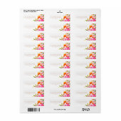 Stilvolle Rosa- und Orangefarbene Blumenhochzeit (Vorne)