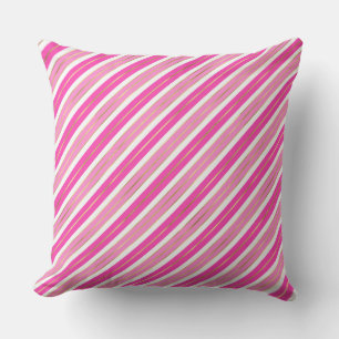 Stilvolle rosa und silberne Folien-Weihnachtsstrei Kissen