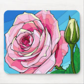 Stilvolle Rose Elegante Mousepad (Vorne)